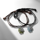 Браслеты парные «Неразлучники» цветы и бабочки, цветные, 8 см - Фото 3