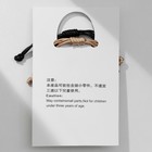 Браслеты парные «Неразлучники» две бабочки с бусинами, чёрно-бежевые, d=8 см - Фото 5