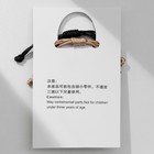 Браслеты парные «Неразлучники» листики с бусинами, цвет чёрно-бежевый, 8 см - Фото 5