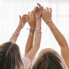 Браслеты парные «Неразлучники» единороги с бусинами, цветные, d=8 см - Фото 6