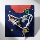 Браслеты «Неразлучники» на магните, космонавты с сердечком, цвет белый, 8 см - фото 9785797