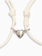 Браслеты парные «Неразлучники. Космонавты», 2 шт. на магните, белые, d=8 см - Фото 2