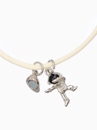 Браслеты парные «Неразлучники. Космонавты», 2 шт. на магните, белые, d=8 см - Фото 4