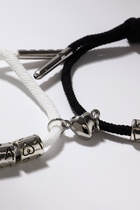 Браслеты парные «Неразлучники. Love с сердцем» на магните, чёрный, белый, d=8 см - Фото 4