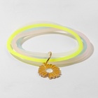 Силиконовый браслет «Светящийся» ромашка, 4 нити, цветной, 6см - Фото 2