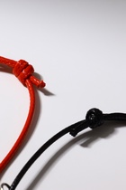 Браслеты парные «Неразлучники» на магните, шары со звездой, чёрно-красные, d=6 см - Фото 5