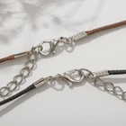 Кулоны на шнурке «Неразлучники» сердца с клевером, цветные, 43 см - фото 25373688