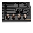 Варочная поверхность MAUNFELD EGHE.64.63CB.R/G, газовая, 4 конфорки, чёрная 7884415