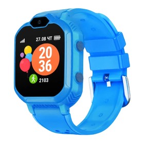 Детские смарт-часы Geozon Aqua Plus G-W19BLU, 1.4", 4G,датчик снятия с руки, 700мАч, голубые