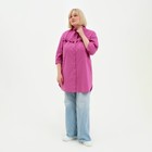 Туника женская с воланом MIST plus-size, размер 50, цвет розовый - Фото 5