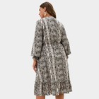 Платье женское MIST plus-size, размер 54, цвет бежевый - Фото 2