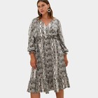 Платье миди женское MIST plus-size, размер 58, бежевое - фото 48592449