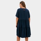 Платье женское MIST plus-size, размер 52, цвет тёмно-синий - Фото 2