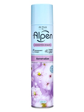 Освежитель воздуха Alpen, Антитабак, 300 мл  (артикул 9036049)  большой выбор товаров оптом и в розницу по низким ценам с доставкой