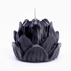 Свеча фигурная "Лотос", 6х4,5 см, черный - фото 8684295