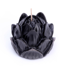 Свеча фигурная "Лотос", 6х4,5 см, черный - фото 8684296