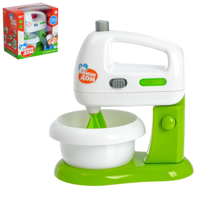 Уценка (трещина на тарелке) Миксер «Мини-дом», световые эффекты, венчики вращаются - Фото 1
