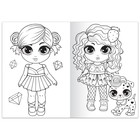 Раскраска «Стильные девчонки», 68 стр., формат А4 - Фото 3