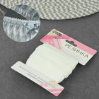 Резинка ажурная бельевая, 10 мм, 10±1 м, белая - Фото 2