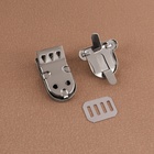 Застёжка для сумки, 2.5×3.1 см, цвет серебряный - Фото 4