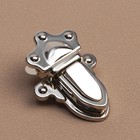 Застёжка для сумки, 3.2×4.5 см, цвет серебряный - Фото 2
