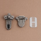 Застёжка для сумки, 3.2×4.5 см, цвет серебряный - Фото 3