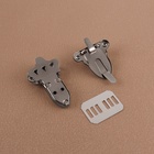 Застёжка для сумки, 3.2×4.5 см, цвет серебряный - Фото 4