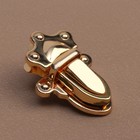 Застёжка для сумки, 3,2 × 4,6 см, цвет золотой - фото 804877212