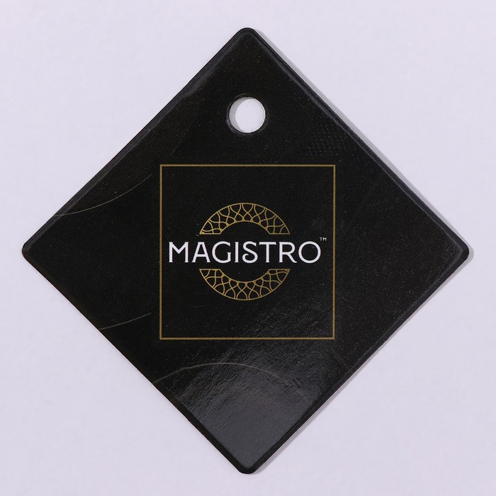 Тёрка Magistro Gate, 4 грани, 10,5×8,5×25,5 см, цвет чёрный - фото 1908920558