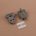 Застёжка для сумки, 4×3 см, цвет чёрный никель - Фото 4