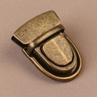 Застёжка для сумки, 4×3 см, цвет бронзовый - Фото 2