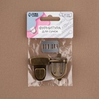 Застёжка для сумки, 4×3 см, цвет бронзовый - Фото 7