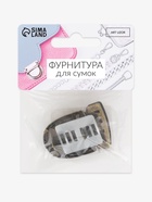 Застёжка для сумки, 4×3 см, цвет бронзовый - Фото 7