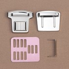 Застёжка для сумки, 3.5×3.8 см, цвет серебряный - Фото 3
