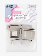 Застёжка для сумки, 3.5×3.8 см, цвет серебряный - Фото 7