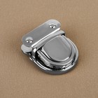 Застёжка для сумки, 4.3×3.8 см, цвет серебряный - Фото 2