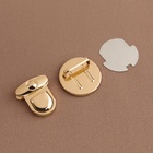 Застёжка для сумки, 3.8×3.8 см, цвет золотой - Фото 3