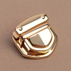 Застёжка для сумки, 3.3×3 см, цвет золотой - Фото 2
