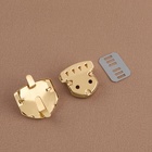 Застёжка для сумки, 3.3×3 см, цвет золотой - Фото 4