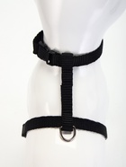 Комплект для кошек, ширина 1 см, ОШ 16.5-27 см, ОГ 21-35 см, поводок 120 см, чёрный - Фото 5