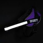 Шлейка К9, размер M, ОГ 55-65 см, вес 11-20 кг, мягкая, светоотражающая, фиолетовая - Фото 2