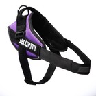 Шлейка К9, размер M, ОГ 55-65 см, вес 11-20 кг, мягкая, светоотражающая, фиолетовая - Фото 3