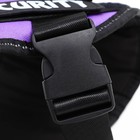 Шлейка К9, размер M, ОГ 55-65 см, вес 11-20 кг, мягкая, светоотражающая, фиолетовая - Фото 5