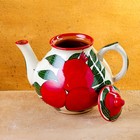 Чайник заварочный Риштанская Керамика «Гранаты», 1.6 л, разноцветный - Фото 3