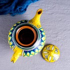 Чайник Риштанская Керамика "Узоры", 1000 мл, желтый - Фото 6