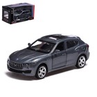 Машина металлическая MASERATI LEVANTE, 1:43, инерция, открываются двери, цвет серый 7389650 - фото 9787637