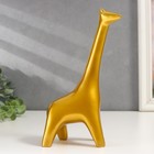 Сувенир полистоун "Золотой жираф" 20,5х6х11 см - фото 9787698