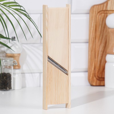 Терка для корейской моркови «ЭКОНОМ», 24×7×1.2 см, дерево