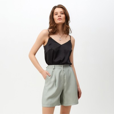 Шорты женские MINAKU: Enjoy, оливковые, размер 44