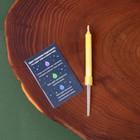 Свеча новогодняя рождественские гадания «Новый год: Рождественская лампа», 0,5 х 0,5 х 5 см. - Фото 2